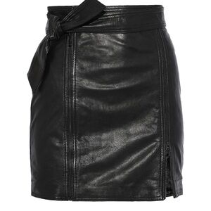 J Brand real leather skirt